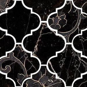 MOSAICO ARABESCATO NERO AMASANTA