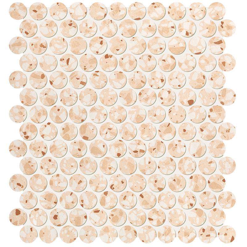 Fap GLIM Mosaico Round Gemme Rosa 29,5x32,5 Matt