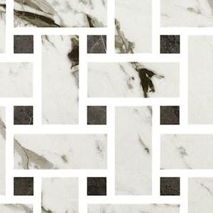 BRECCIA WHITE EFFECT MOSAICO WEAVE